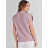 imageANRABESS Womens Mock Neck Sleeveless Sweater Vest Casual Cap Sleeve Knit Pullover Tank Tops 2025 Fall ClothesLight Pink