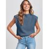 imageANRABESS Womens Mock Neck Sleeveless Sweater Vest Casual Cap Sleeve Knit Pullover Tank Tops 2025 Fall ClothesNavy Blue