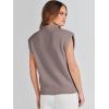 imageANRABESS Womens Mock Neck Sleeveless Sweater Vest Casual Cap Sleeve Knit Pullover Tank Tops 2025 Fall ClothesRed Apricot