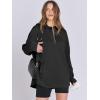imageANRABESS Womens Oversized Hoodie Quarter Zip Sweatshirts 2025 Fall Winter Tunic Pullover Top Trendy Teen Girls Preppy ClothesBlack