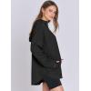 imageANRABESS Womens Oversized Hoodie Quarter Zip Sweatshirts 2025 Fall Winter Tunic Pullover Top Trendy Teen Girls Preppy ClothesBlack