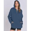 imageANRABESS Womens Oversized Hoodie Quarter Zip Sweatshirts 2025 Fall Winter Tunic Pullover Top Trendy Teen Girls Preppy ClothesBlue