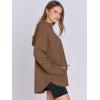 imageANRABESS Womens Oversized Hoodie Quarter Zip Sweatshirts 2025 Fall Winter Tunic Pullover Top Trendy Teen Girls Preppy ClothesBrown