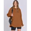 imageANRABESS Womens Oversized Hoodie Quarter Zip Sweatshirts 2025 Fall Winter Tunic Pullover Top Trendy Teen Girls Preppy ClothesCaramel