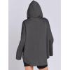imageANRABESS Womens Oversized Hoodie Quarter Zip Sweatshirts 2025 Fall Winter Tunic Pullover Top Trendy Teen Girls Preppy ClothesDark Grey