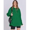 imageANRABESS Womens Oversized Hoodie Quarter Zip Sweatshirts 2025 Fall Winter Tunic Pullover Top Trendy Teen Girls Preppy ClothesGreen