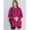 imageANRABESS Womens Oversized Hoodie Quarter Zip Sweatshirts 2025 Fall Winter Tunic Pullover Top Trendy Teen Girls Preppy ClothesHot Pink