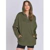 imageANRABESS Womens Oversized Hoodie Quarter Zip Sweatshirts 2025 Fall Winter Tunic Pullover Top Trendy Teen Girls Preppy ClothesOlive Green