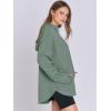 imageANRABESS Womens Oversized Hoodie Quarter Zip Sweatshirts 2025 Fall Winter Tunic Pullover Top Trendy Teen Girls Preppy ClothesPea Green