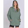 imageANRABESS Womens Oversized Hoodie Quarter Zip Sweatshirts 2025 Fall Winter Tunic Pullover Top Trendy Teen Girls Preppy ClothesPea Green