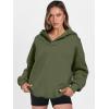 imageANRABESS Womens Oversized Hoodies V Neck Sweatshirts Fleece Long Sleeve Pullover Y2K Clothes 2025 Fall Trendy OutfitsArmy Green