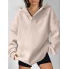 imageANRABESS Womens Oversized Hoodies V Neck Sweatshirts Fleece Long Sleeve Pullover Y2K Clothes 2025 Fall Trendy OutfitsBeige