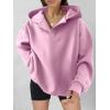 imageANRABESS Womens Oversized Hoodies V Neck Sweatshirts Fleece Long Sleeve Pullover Y2K Clothes 2025 Fall Trendy OutfitsBright Pink