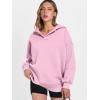 imageANRABESS Womens Oversized Hoodies V Neck Sweatshirts Fleece Long Sleeve Pullover Y2K Clothes 2025 Fall Trendy OutfitsBright Pink