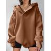 imageANRABESS Womens Oversized Hoodies V Neck Sweatshirts Fleece Long Sleeve Pullover Y2K Clothes 2025 Fall Trendy OutfitsCaramel