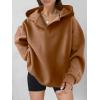 imageANRABESS Womens Oversized Hoodies V Neck Sweatshirts Fleece Long Sleeve Pullover Y2K Clothes 2025 Fall Trendy OutfitsCaramel
