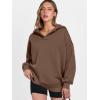 imageANRABESS Womens Oversized Hoodies V Neck Sweatshirts Fleece Long Sleeve Pullover Y2K Clothes 2025 Fall Trendy OutfitsCoffee