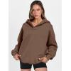 imageANRABESS Womens Oversized Hoodies V Neck Sweatshirts Fleece Long Sleeve Pullover Y2K Clothes 2025 Fall Trendy OutfitsCoffee