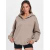 imageANRABESS Womens Oversized Hoodies V Neck Sweatshirts Fleece Long Sleeve Pullover Y2K Clothes 2025 Fall Trendy OutfitsCoffee Grey