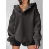 imageANRABESS Womens Oversized Hoodies V Neck Sweatshirts Fleece Long Sleeve Pullover Y2K Clothes 2025 Fall Trendy OutfitsDark Grey