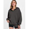imageANRABESS Womens Oversized Hoodies V Neck Sweatshirts Fleece Long Sleeve Pullover Y2K Clothes 2025 Fall Trendy OutfitsDark Grey