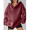 imageANRABESS Womens Oversized Hoodies V Neck Sweatshirts Fleece Long Sleeve Pullover Y2K Clothes 2025 Fall Trendy OutfitsDark Red