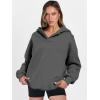 imageANRABESS Womens Oversized Hoodies V Neck Sweatshirts Fleece Long Sleeve Pullover Y2K Clothes 2025 Fall Trendy OutfitsDeep Grey