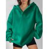 imageANRABESS Womens Oversized Hoodies V Neck Sweatshirts Fleece Long Sleeve Pullover Y2K Clothes 2025 Fall Trendy OutfitsGreen
