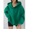 imageANRABESS Womens Oversized Hoodies V Neck Sweatshirts Fleece Long Sleeve Pullover Y2K Clothes 2025 Fall Trendy OutfitsGreen