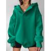 imageANRABESS Womens Oversized Hoodies V Neck Sweatshirts Fleece Long Sleeve Pullover Y2K Clothes 2025 Fall Trendy OutfitsGreen