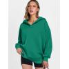 imageANRABESS Womens Oversized Hoodies V Neck Sweatshirts Fleece Long Sleeve Pullover Y2K Clothes 2025 Fall Trendy OutfitsGreen