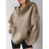 imageANRABESS Womens Oversized Hoodies V Neck Sweatshirts Fleece Long Sleeve Pullover Y2K Clothes 2025 Fall Trendy OutfitsKhaki Brown