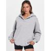 imageANRABESS Womens Oversized Hoodies V Neck Sweatshirts Fleece Long Sleeve Pullover Y2K Clothes 2025 Fall Trendy OutfitsLight Gray