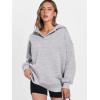 imageANRABESS Womens Oversized Hoodies V Neck Sweatshirts Fleece Long Sleeve Pullover Y2K Clothes 2025 Fall Trendy OutfitsLight Gray