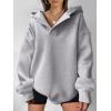 imageANRABESS Womens Oversized Hoodies V Neck Sweatshirts Fleece Long Sleeve Pullover Y2K Clothes 2025 Fall Trendy OutfitsLight Gray