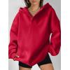 imageANRABESS Womens Oversized Hoodies V Neck Sweatshirts Fleece Long Sleeve Pullover Y2K Clothes 2025 Fall Trendy OutfitsRed