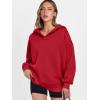 imageANRABESS Womens Oversized Hoodies V Neck Sweatshirts Fleece Long Sleeve Pullover Y2K Clothes 2025 Fall Trendy OutfitsRed