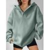imageANRABESS Womens Oversized Hoodies V Neck Sweatshirts Fleece Long Sleeve Pullover Y2K Clothes 2025 Fall Trendy OutfitsSage Green