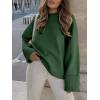 imageANRABESS Womens Oversized Sweaters 2025 Long Sleeve Fuzzy Knit Casual Chunky Pullover Sweater Fall Outfits ClothesArmy Green