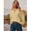 imageANRABESS Womens Oversized Sweaters 2025 Long Sleeve Fuzzy Knit Casual Chunky Pullover Sweater Fall Outfits ClothesBeige Yellow