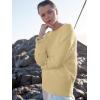 imageANRABESS Womens Oversized Sweaters 2025 Long Sleeve Fuzzy Knit Casual Chunky Pullover Sweater Fall Outfits ClothesBeige Yellow