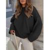 imageANRABESS Womens Oversized Sweaters 2025 Long Sleeve Fuzzy Knit Casual Chunky Pullover Sweater Fall Outfits ClothesBlack