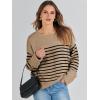 imageANRABESS Womens Oversized Sweaters 2025 Long Sleeve Fuzzy Knit Casual Chunky Pullover Sweater Fall Outfits ClothesCamel Black Stripe