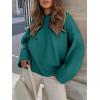 imageANRABESS Womens Oversized Sweaters 2025 Long Sleeve Fuzzy Knit Casual Chunky Pullover Sweater Fall Outfits ClothesDark Green