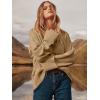 imageANRABESS Womens Oversized Sweaters 2025 Long Sleeve Fuzzy Knit Casual Chunky Pullover Sweater Fall Outfits ClothesDark Khaki