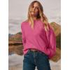 imageANRABESS Womens Oversized Sweaters 2025 Long Sleeve Fuzzy Knit Casual Chunky Pullover Sweater Fall Outfits ClothesHot Pink