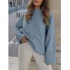 imageANRABESS Womens Oversized Sweaters 2025 Long Sleeve Fuzzy Knit Casual Chunky Pullover Sweater Fall Outfits ClothesLake Blue