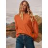 imageANRABESS Womens Oversized Sweaters 2025 Long Sleeve Fuzzy Knit Casual Chunky Pullover Sweater Fall Outfits ClothesOrange