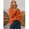 imageANRABESS Womens Oversized Sweaters 2025 Long Sleeve Fuzzy Knit Casual Chunky Pullover Sweater Fall Outfits ClothesOrange