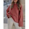 imageANRABESS Womens Oversized Sweaters 2025 Long Sleeve Fuzzy Knit Casual Chunky Pullover Sweater Fall Outfits ClothesRust